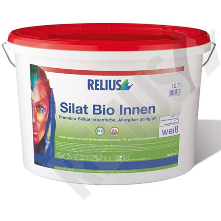 Relius Silat Bio Innen pittura ai silicati antimuffa ecologica 12,5 Lt