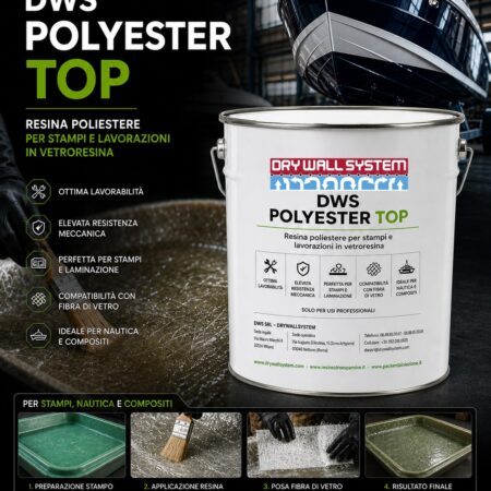 DWS POLYESTER TOP Resina poliestere per stampi,riparazioni nautiche e compositi